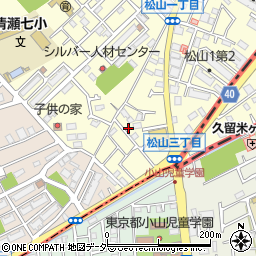 東京都清瀬市松山3丁目19周辺の地図