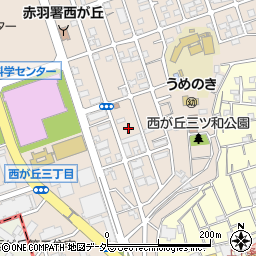 東京都北区西が丘2丁目15周辺の地図