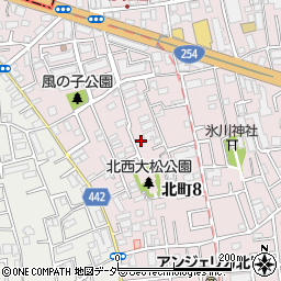 東京都練馬区北町8丁目周辺の地図