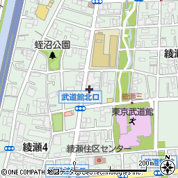 株式会社飯田産業綾瀬支店周辺の地図