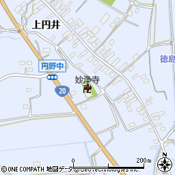 山梨県韮崎市円野町上円井1186周辺の地図