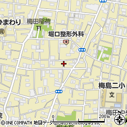 東京都足立区梅田5丁目1周辺の地図
