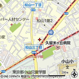 東京都清瀬市松山1丁目46周辺の地図