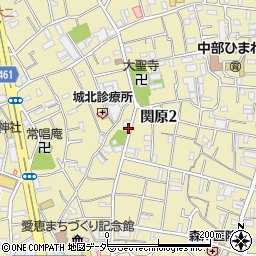 東京都足立区関原2丁目周辺の地図