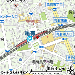大川水産株式会社　亀有店周辺の地図