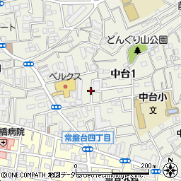 東京都板橋区中台1丁目周辺の地図