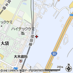 千葉県成田市不動ケ岡1985-7周辺の地図