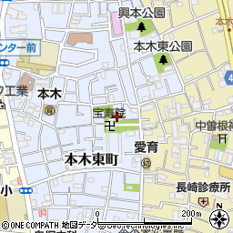 東京都足立区本木東町27周辺の地図