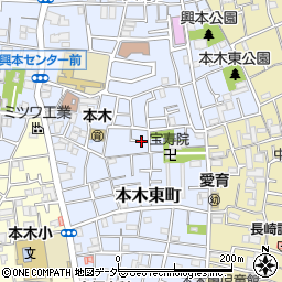 東京都足立区本木東町22周辺の地図