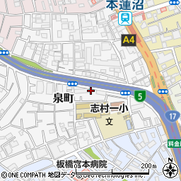 東京都板橋区泉町13周辺の地図