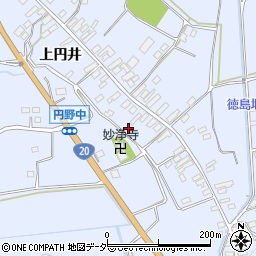 山梨県韮崎市円野町上円井1177周辺の地図