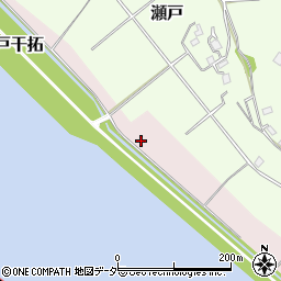 千葉県印西市瀬戸干拓周辺の地図