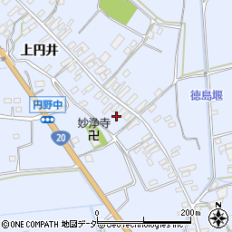 山梨県韮崎市円野町上円井1181周辺の地図