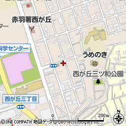 東京都北区西が丘2丁目15-13周辺の地図