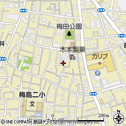 東京都足立区梅田6丁目16周辺の地図