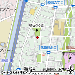 東京都足立区綾瀬4丁目周辺の地図