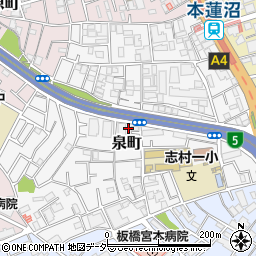 東京都板橋区泉町40周辺の地図