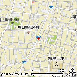 梅田町神明通り周辺の地図