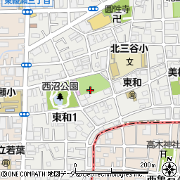 東京都足立区東和1丁目周辺の地図