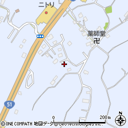 千葉県成田市不動ケ岡1853-1周辺の地図