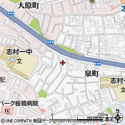 東京都板橋区泉町38周辺の地図