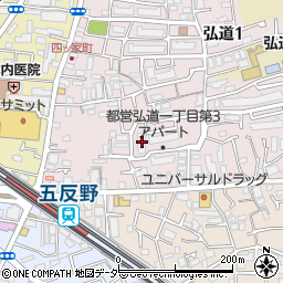都住弘道一丁目第三－２号棟周辺の地図