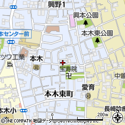 東京都足立区本木東町26-4周辺の地図
