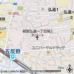 都営弘道一丁目第三－３号棟周辺の地図