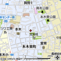 東京都足立区本木東町26-6周辺の地図