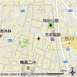 東京都足立区梅田6丁目周辺の地図