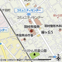 東京都羽村市周辺の地図
