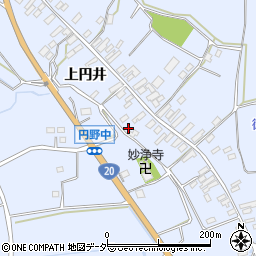 山梨県韮崎市円野町上円井1166周辺の地図