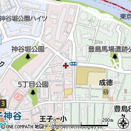 ファミリーマート東京成徳学園前店周辺の地図
