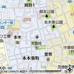 東京都足立区本木東町26-3周辺の地図