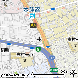 東京都板橋区泉町4周辺の地図