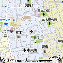 東京都足立区本木東町26-7周辺の地図