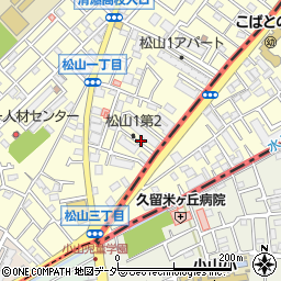 東京都清瀬市松山1丁目45周辺の地図