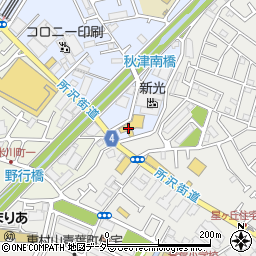 日産東京販売東村山秋津店周辺の地図