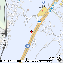 千葉県成田市不動ケ岡1874周辺の地図