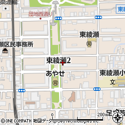 東京都足立区東綾瀬周辺の地図