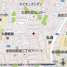 居宅介護支援センターえにし 弘道周辺の地図