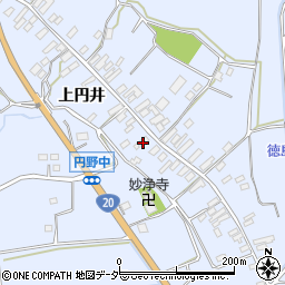 山梨県韮崎市円野町上円井1168周辺の地図