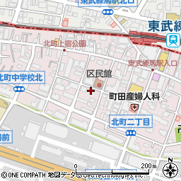 上京荘周辺の地図