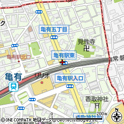 亀有駅東周辺の地図