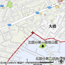 千葉県松戸市二十世紀が丘萩町365周辺の地図
