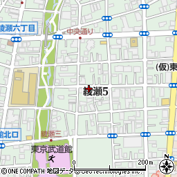 東京都足立区綾瀬5丁目周辺の地図