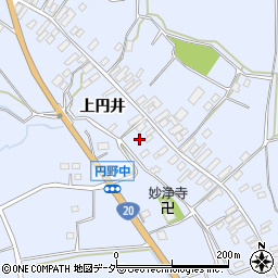山梨県韮崎市円野町上円井1162周辺の地図