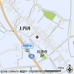 山梨県韮崎市円野町上円井1164周辺の地図
