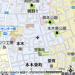 東京都足立区本木東町26-12周辺の地図