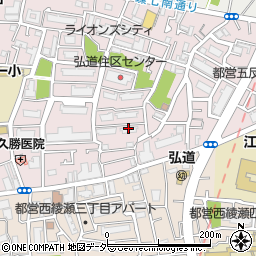 都営弘道二丁目アパート１９号棟周辺の地図